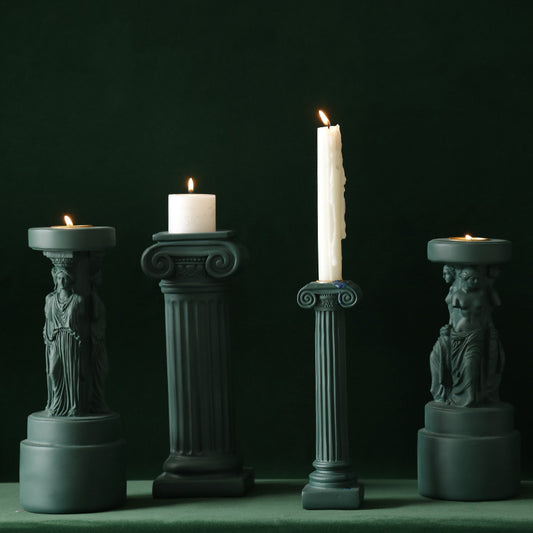 Ancient Greek Ionian Roman Column Aroma Candle Holder