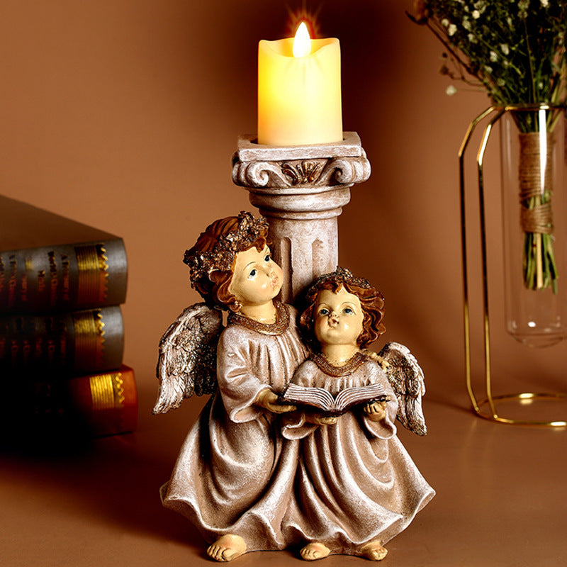 European Indoor Resin Crafts Decoration Simulation Candle