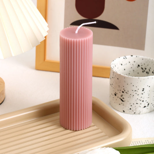 European Roman Column Candle Indoor Decoration
