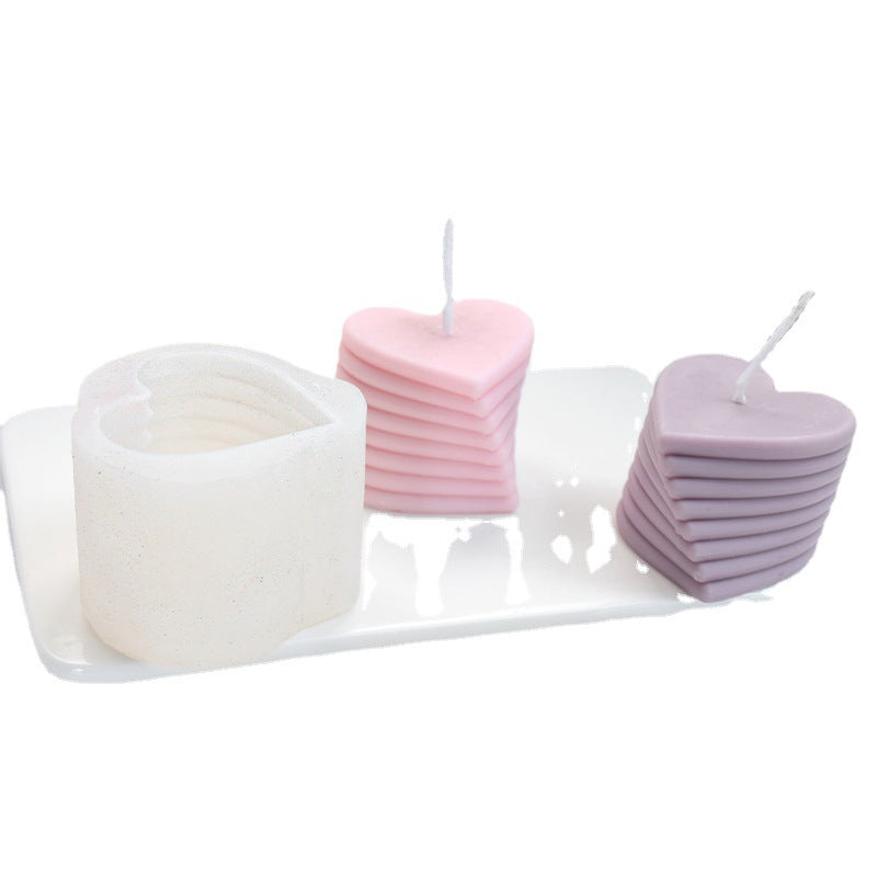 Super Fire Rotating Love Candle Silicone Mold