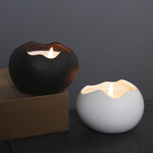 Creative Egg Shell Ceramic Aromatherapy Candle Device