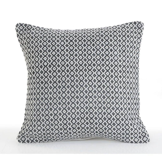 Gray Geometric Polyester 18 In. X 18 In. Throw Pillow (Set of 2)