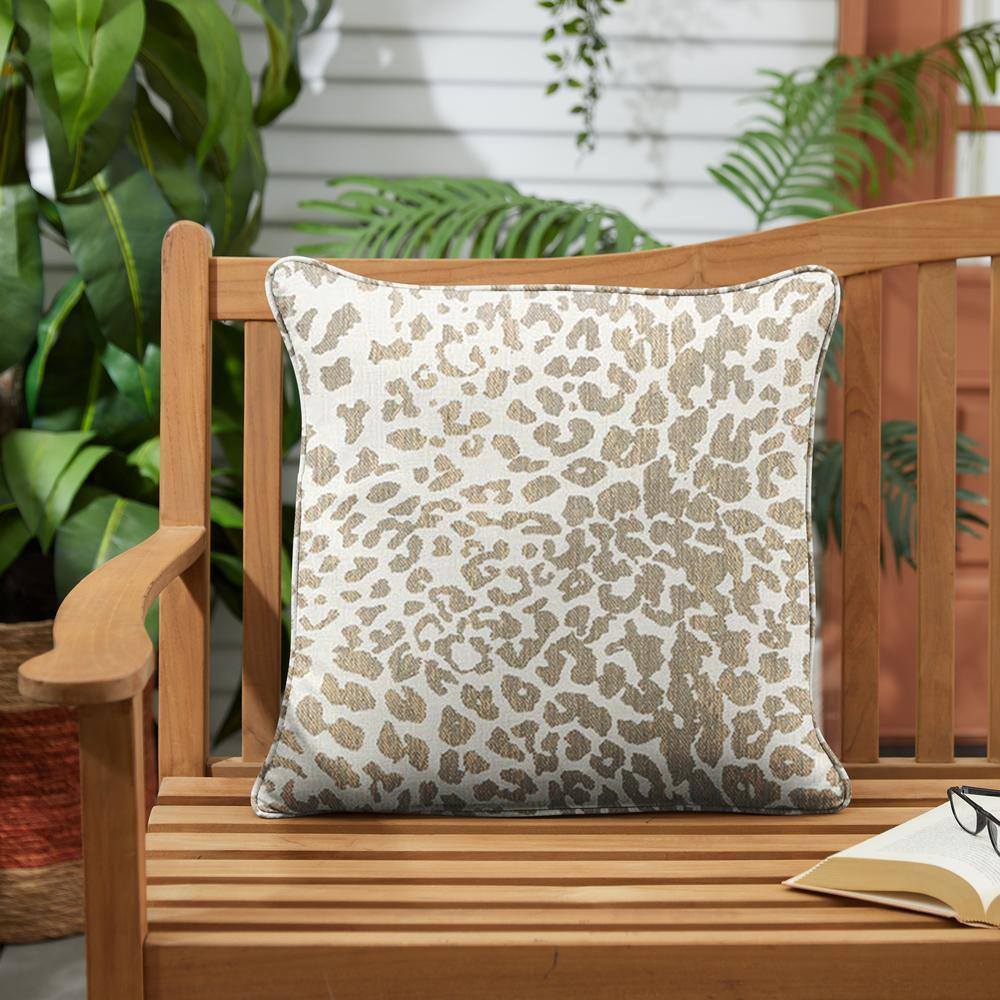 Sunbrella Instinct Dune Outdoor Corded Throw Pillows (2-Pack)