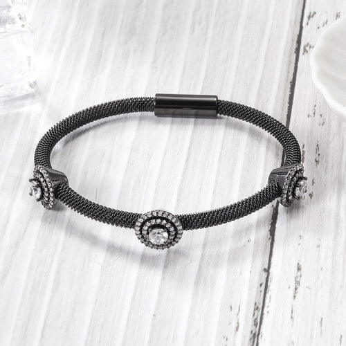 Double Frame Three-Station Bangle