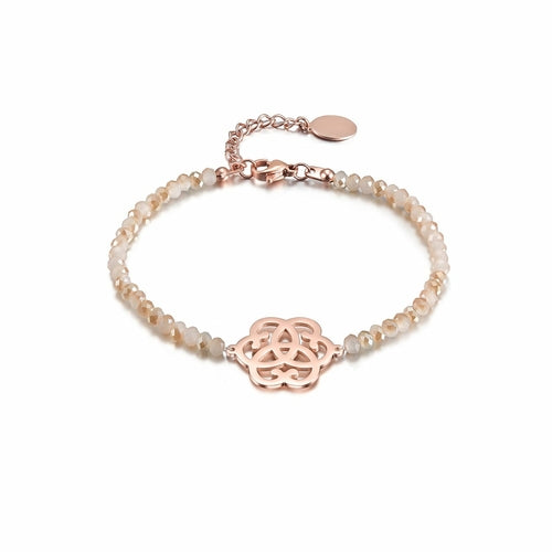Love Knot Beaded Stone Bracelet