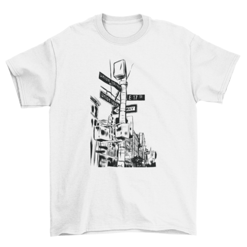 New York City streets t-shirt