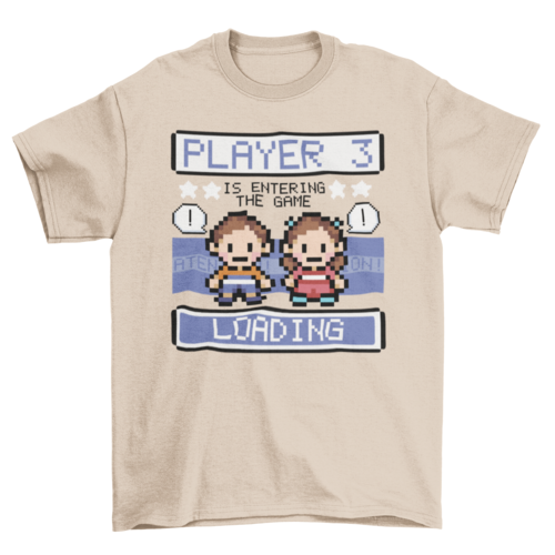 Pixel art game characters t-shirt