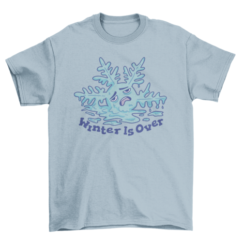 Melting snowflake winter t-shirt
