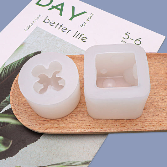 Ball Cube Cheese Aromatherapy Candle Silicone Mold
