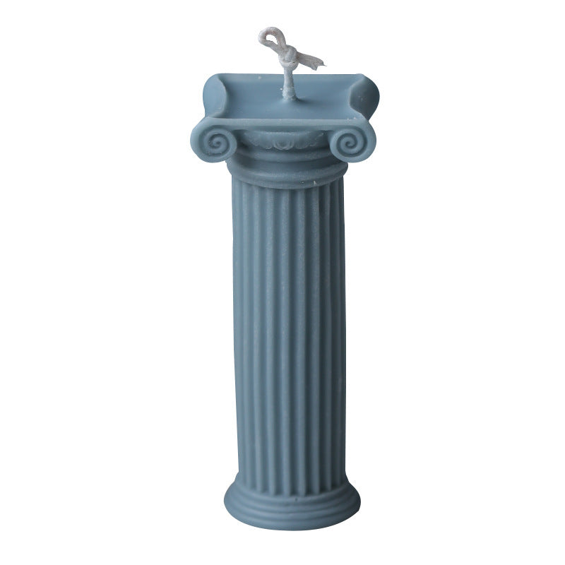 DIY Roman Column Candle Plaster Silicone Mold
