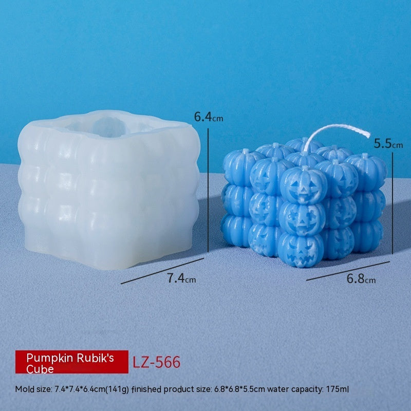 Rubik's Cube Aromatherapy Candle Silicone Mold DIY Handmade