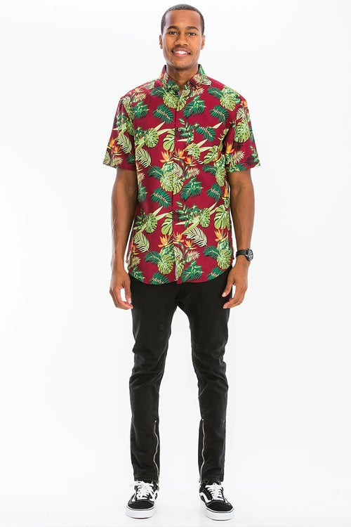 HAWAIIAN BUTTON DOWN SHIRT