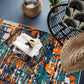 Contemporary Distressed Abstract Indoor/Outdoor Area Rug 5' X 7' Multi