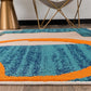 Modern Boxes Abstract Indoor/Outdoor Area Rug 5' X 7' Multi