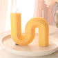 Striped Geometric U-shaped Scented Candle