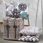 New Living Series Double-Sided Design Decorative Throw Pillow Cover, 18" X 18", Blue/Black, 4 Pack