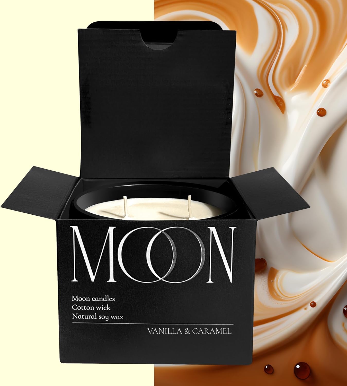 Luxury  | Vanilla & Caramel Black | Non Toxic