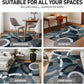Contemporary Modern Circles Abstract Area Rug 2' X 3' Blue