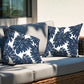 17.3 In. X 17.3 In. Patio Square Outdoor Throw Pillow in Palm Leaf (2-Pack)