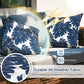 17.3 In. X 17.3 In. Patio Square Outdoor Throw Pillow in Palm Leaf (2-Pack)