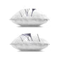 Fading Florals and Herbs Green Abstract Polyester 18 In. X 18 In. Throw Pillow Set of 2