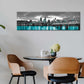 Framed Black White Cityscape Canvas Print, Modern Wall Art for Living Room, Bedroom & Office Decor, Portland Oregon Skyline Picture, Large Wall Decor 14X48 Inches