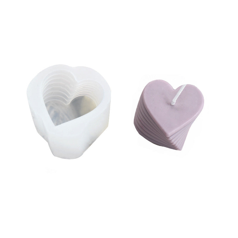 Super Fire Rotating Love Candle Silicone Mold