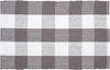 Rug Buffalo Plaid Area Rug 24X36 Inch (2X3), Charcoal & White, Reversible Cotton Woven Farmhouse Rug for Living Room, Kitchen, Entryway, Bathroom