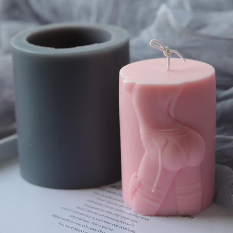 Creative Cylindrical Temptation Candle Silicone Mold