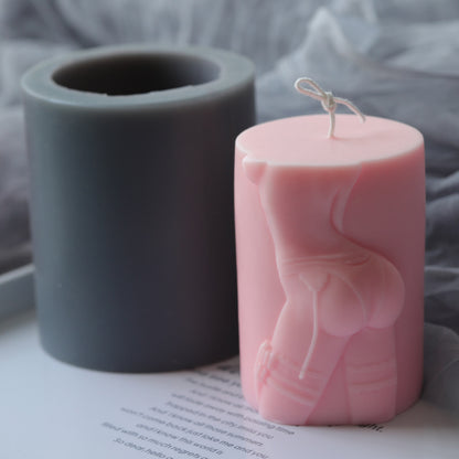 Creative Cylindrical Temptation Candle Silicone Mold