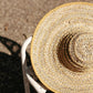 Yellow Balinese Pecatu Wide Round Straw Hat