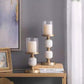 Aluminum Marble Candle Holder Decorative Piece
