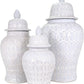 Hand Crafted and Hand Painted Ellery Jar, Multi-Tonal Shades of Cream, Taupe, & Gray