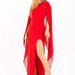 WOMEN DRESS ILEANA - RED