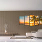 Cozy Sea Extra Large Modern Ocean Sunset Sea Beach Canvas Prints Pictures Paintings on Canvas Wall Art for Home Decor 5 Panels Gallery Wrapped Tropical Scenery Seascape Giclee Artwork