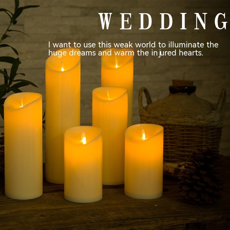 Plastic Simulation Swing Electronic Candle Wedding Home Decoration
