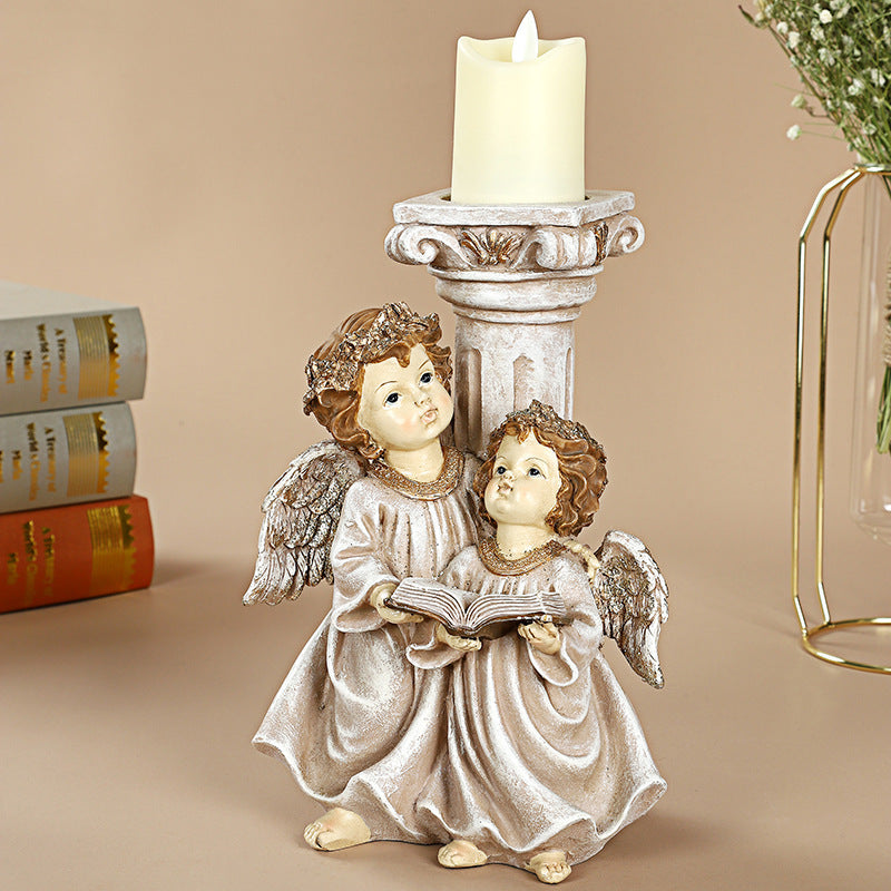 European Indoor Resin Crafts Decoration Simulation Candle