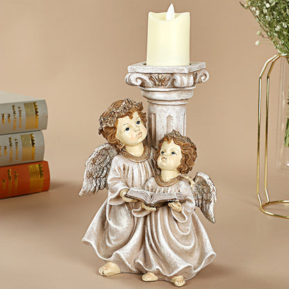 European Indoor Resin Crafts Decoration Simulation Candle