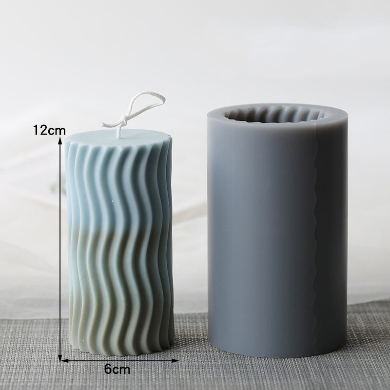 Creative Shaped Cylindrical Candle Mold Soy Wax White Beeswax Paraffin Aromatherapy Candle DIY Materials