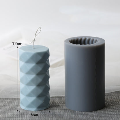 Creative Shaped Cylindrical Candle Mold Soy Wax White Beeswax Paraffin Aromatherapy Candle DIY Materials