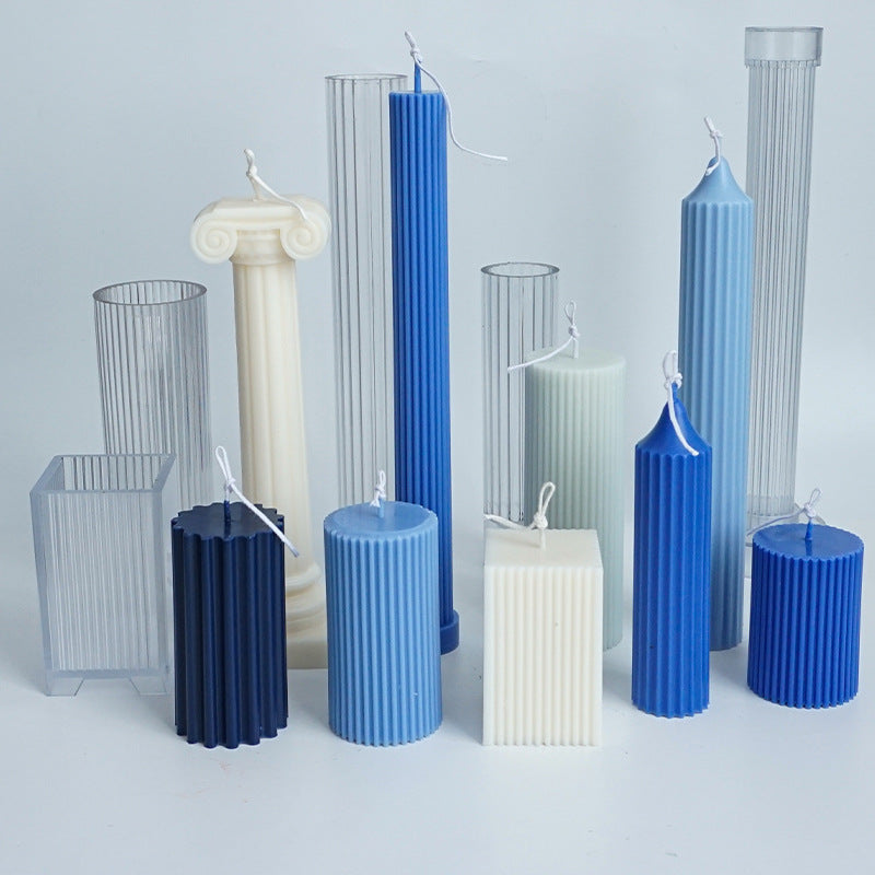 Rack-shaped Candle Mold, Pinstripe Homemade Aromatherapy