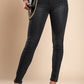 Stretch jeans with skinny leg, black