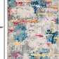 Sky Collection Transitional Abstract Area Rug 5' X 7' Multi