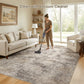 5'X7' Washable Area Rugs for Living Room, Modern Abstract Printed Carpet, Non Slip Indoor Rug for Bedroom Home Decor Carpets, Gold Brown