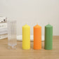 Vertical Striped Cylindrical Acrylic Computer Plastic Candle Mold
