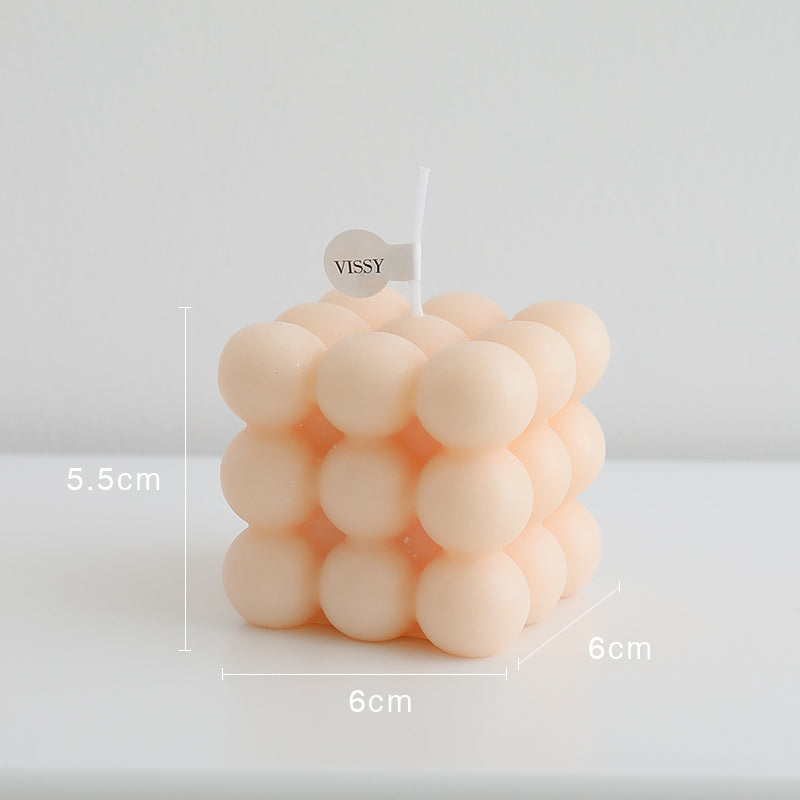 Rubik's Cube Candle Fashion Photography Props