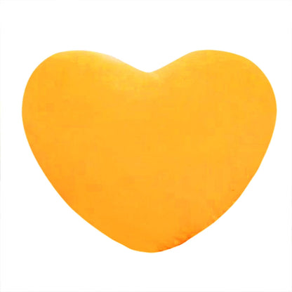 Gift for Him  Heart Pillow, Pink Heart Shaped Pillows Decorative Pillow, Plush Heart Shaped Throw Pillow for Bedroom Living Kids Room 6 Inch Yellow