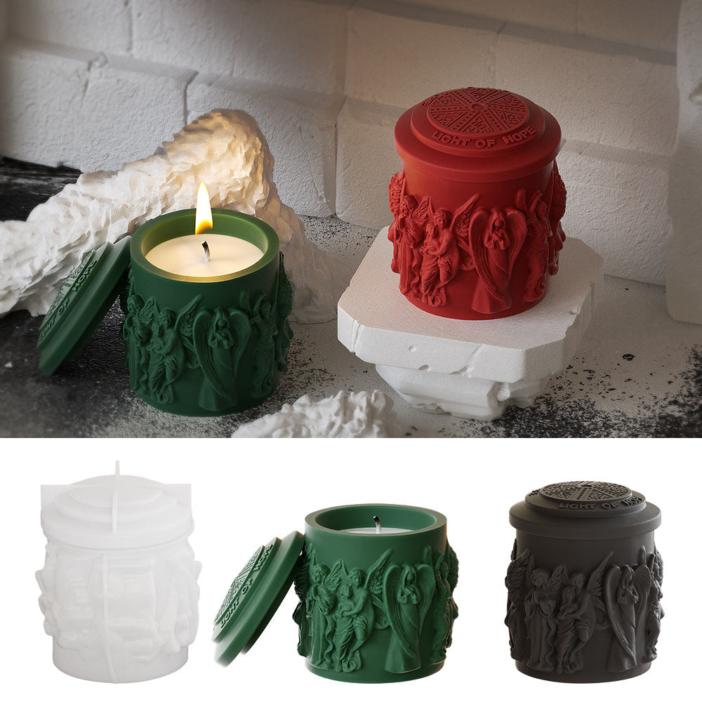 Embossed Portrait Candle Cup Silicone Mold
