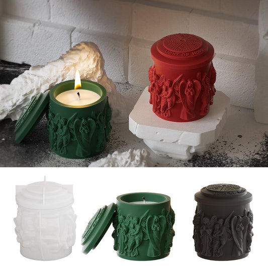 Embossed Portrait Candle Cup Silicone Mold