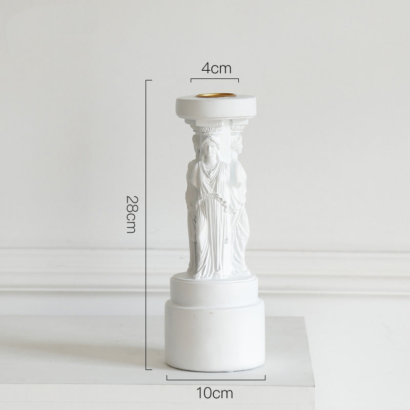 Ancient Greek Ionian Roman Column Aroma Candle Holder